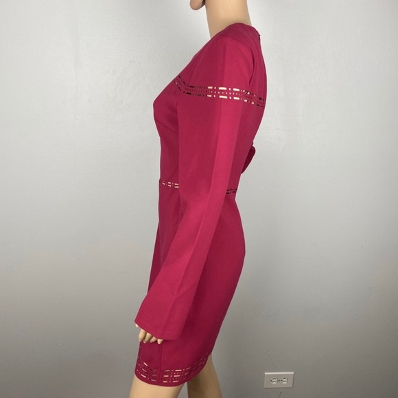 NEW LIKELY EYELET LONG SLEEVE MINI DRESS - Picture 4 of 6